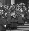 Liberty Loan Choir sings on the steps of City Hall